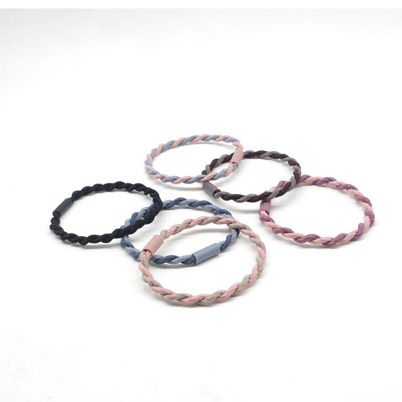 Hair Tie, Contrast Color Twist Braided Hair Rope, Tie Hair Elastic