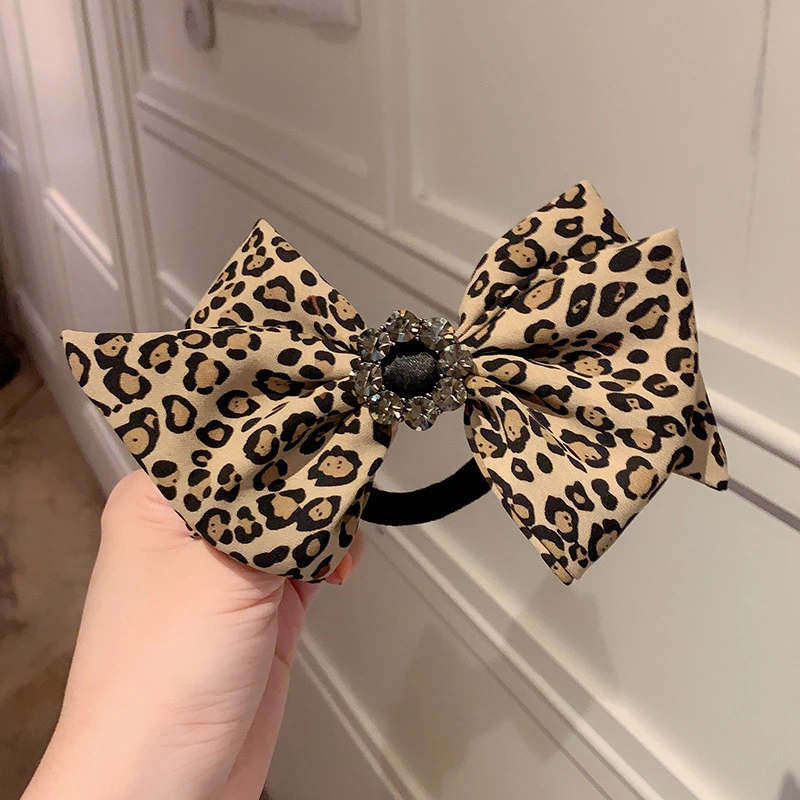 Leopard Print Big Bow Temperament Hair Accessory