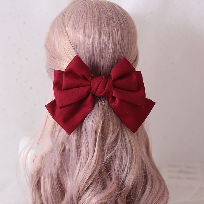 College Wind Bow Hairpin On The Back Of The Head