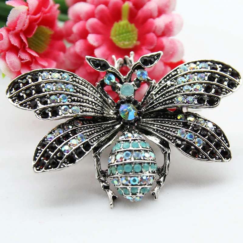 Brooch new fashion bee atmosphere retro diamond