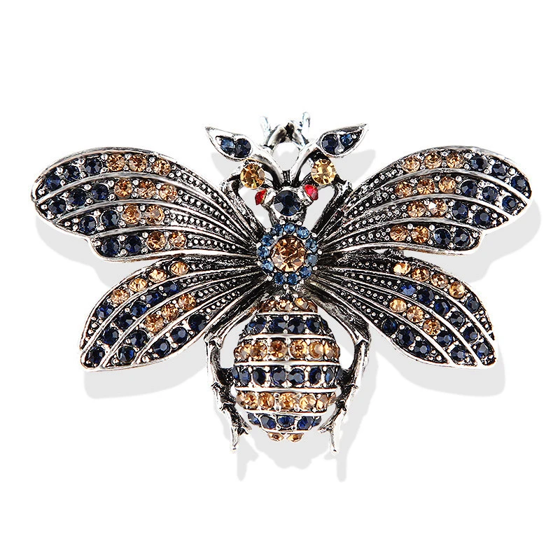 Brooch new fashion bee atmosphere retro diamond