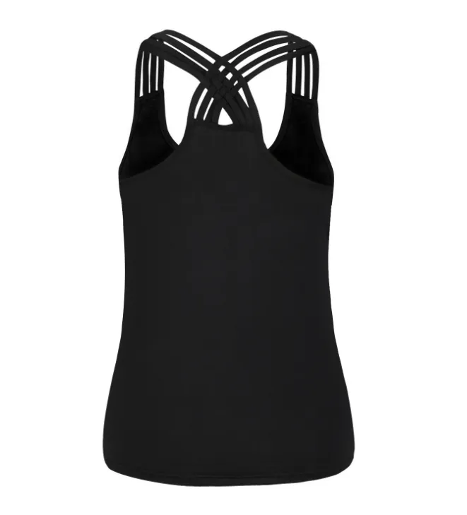 New product skull digital print vest female comfortable cross halter shirt