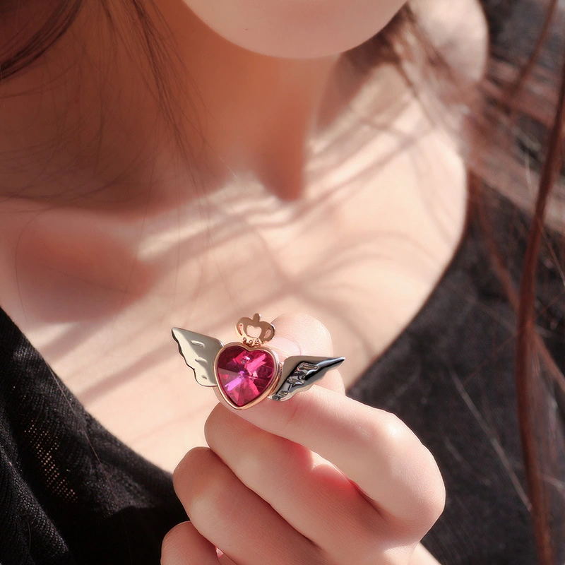 Angel Crown Love Crystal Brooch