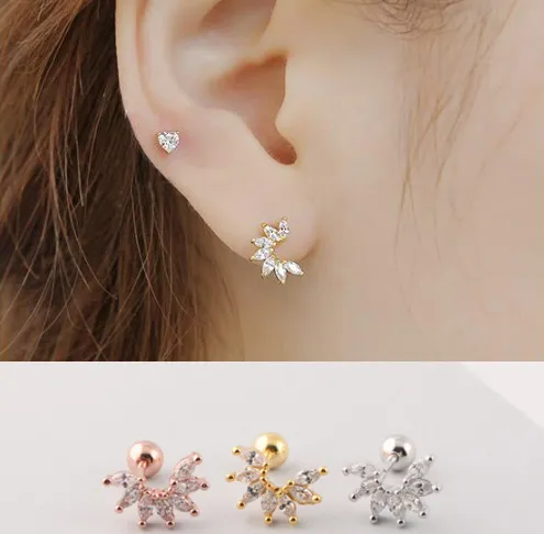 Simple Thread Stud Earrings