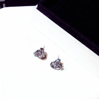 925 silver needle stud earrings simple personality female fashion small