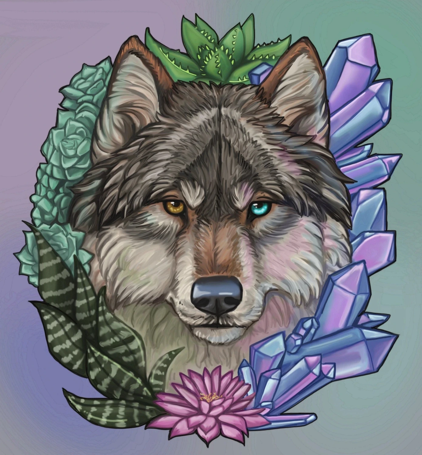 Crystal Wolf-Christina Zulu Diamond Painting