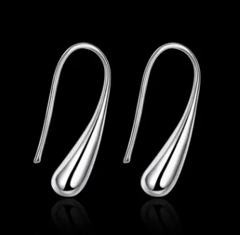 AliExpress explosion earrings Foreign trade European and American silver earrings Fashion creative ear hooks