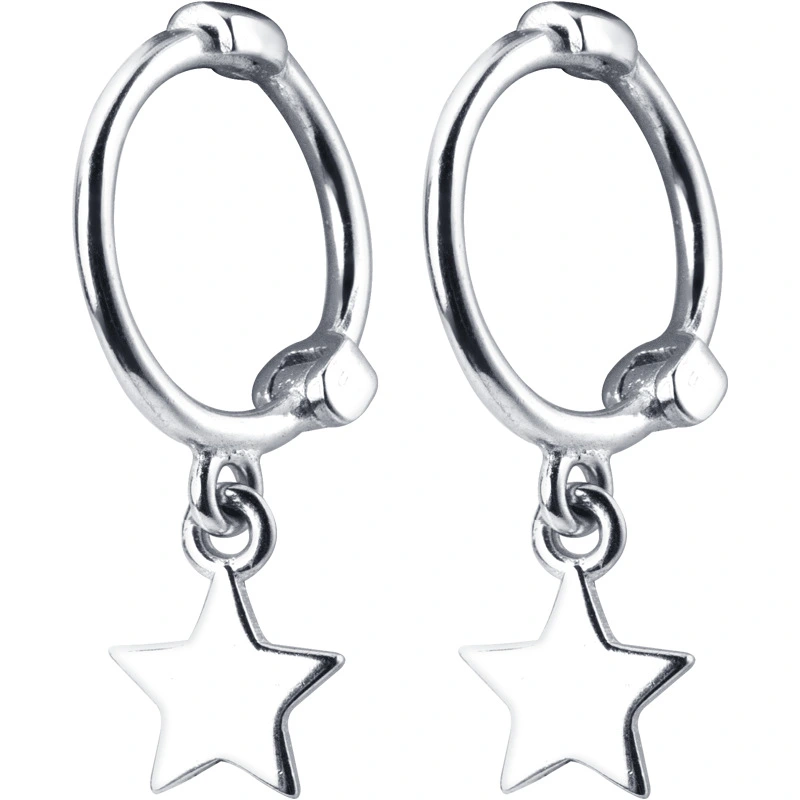 Pentagram ear ring star earrings