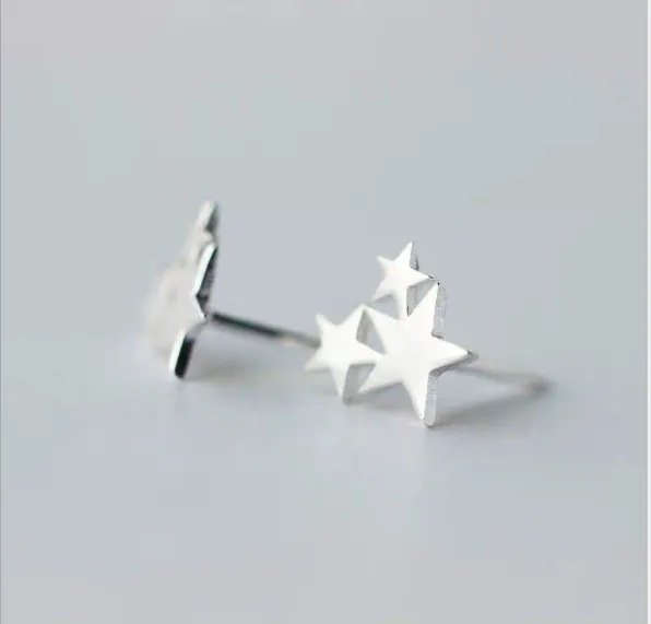 925 sterling silver Star Stud Earrings