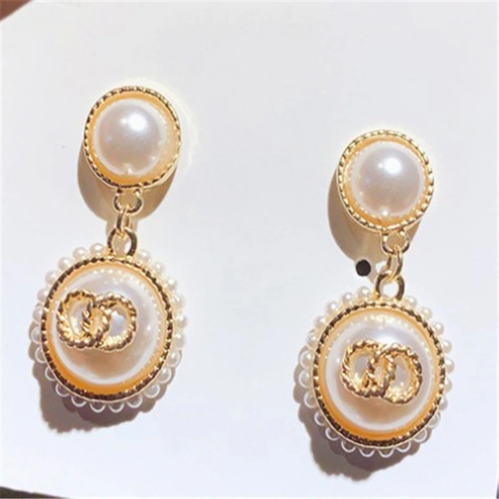 High Sense Of small Fragrance Anti-Alergic Fashion Earrings Women