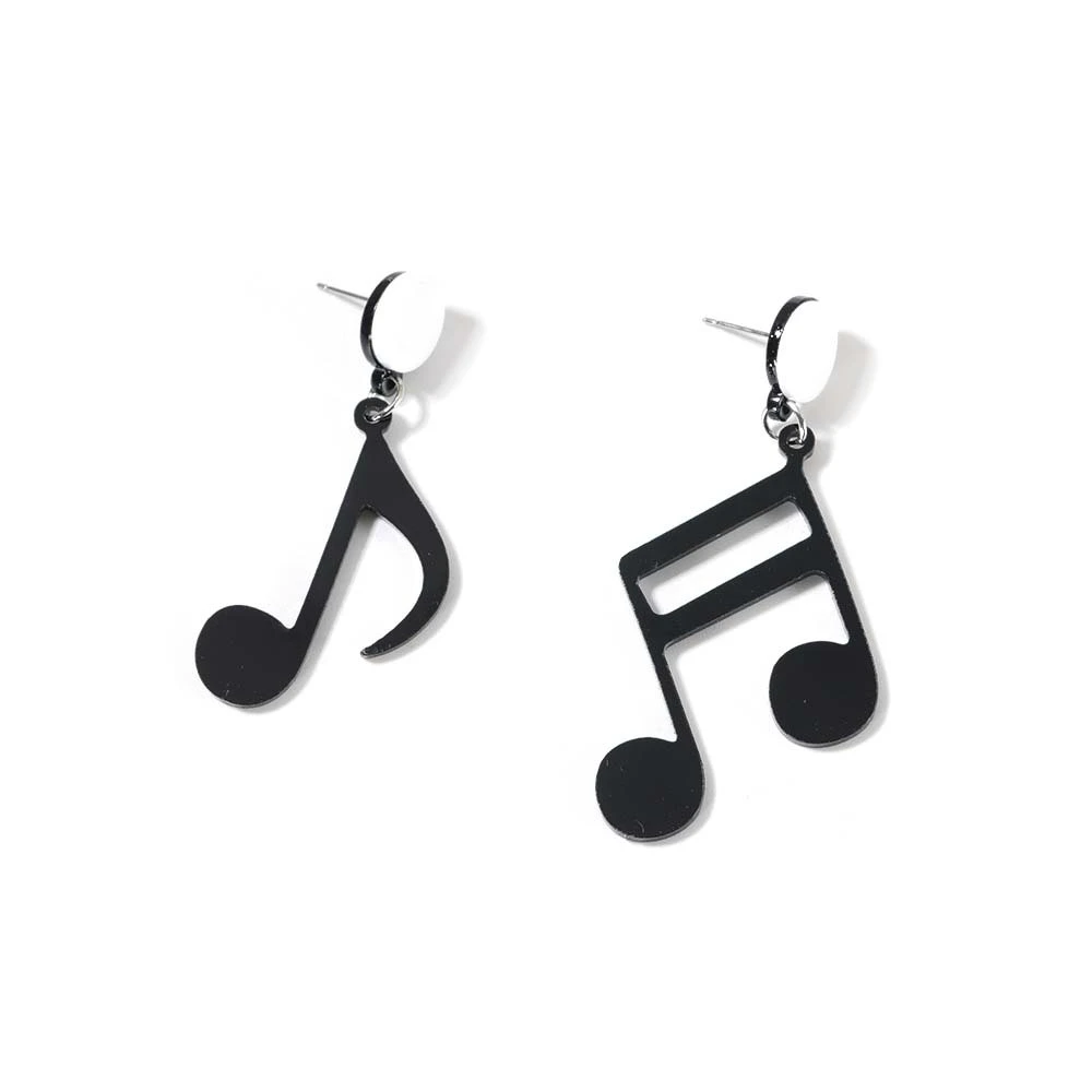 Acrylic note earrings