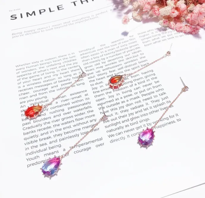 Water drop earrings