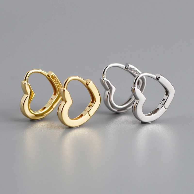 Love ear buckle golden light luxury temperament versatile