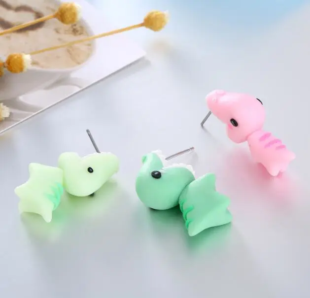 DY Soft Ceramic Three-dimensional Cartoon Earrings Women