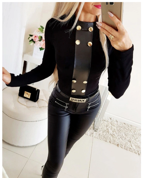 Women's slim top bottoming shirt
