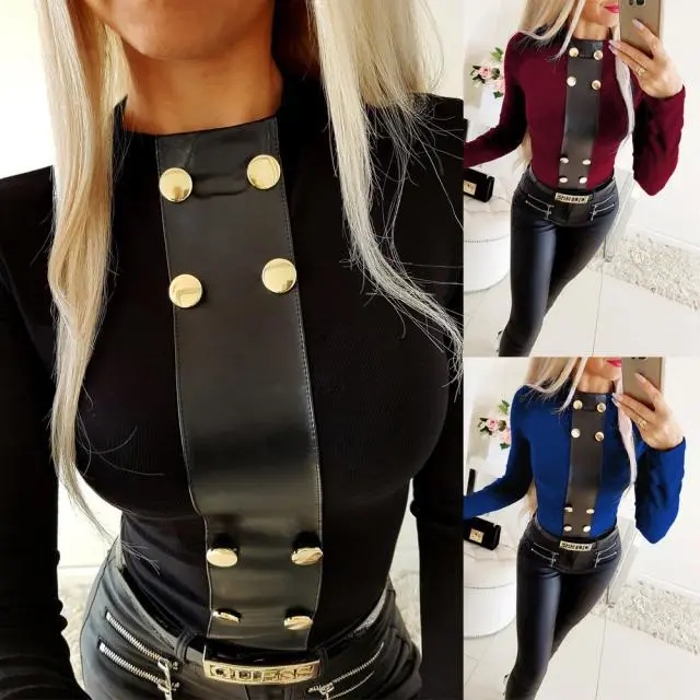Women's slim top bottoming shirt