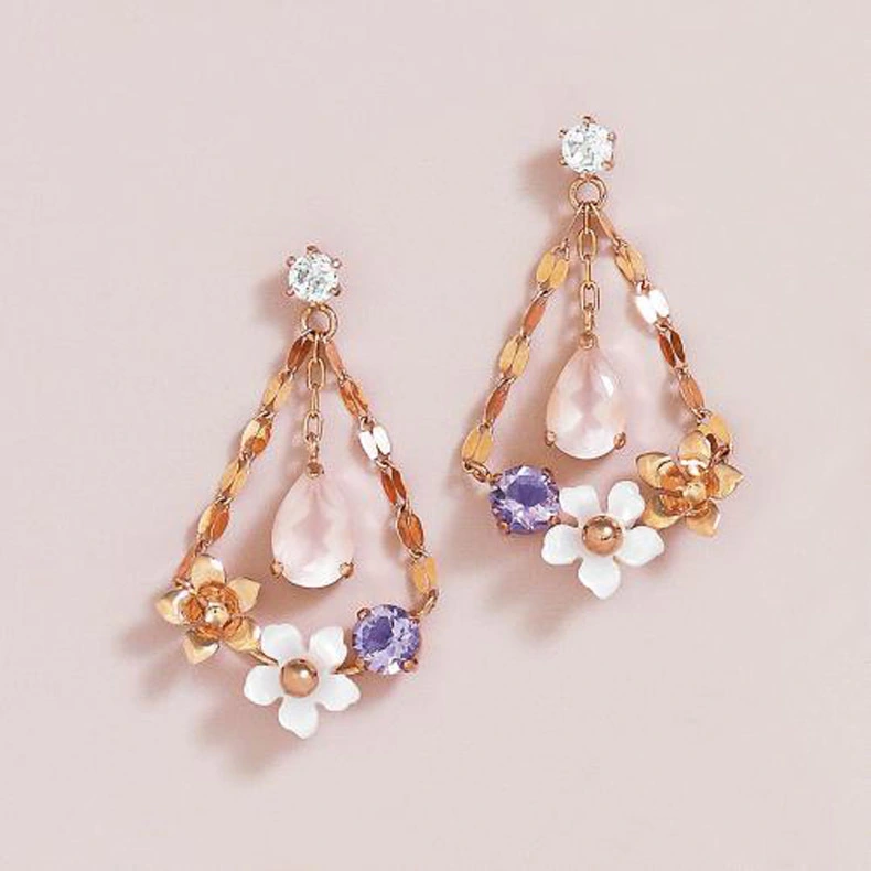 Natural Shell Triangle Earrings