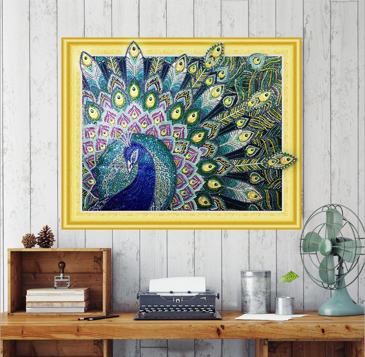 Bright diamond 5d peacock diamond painting