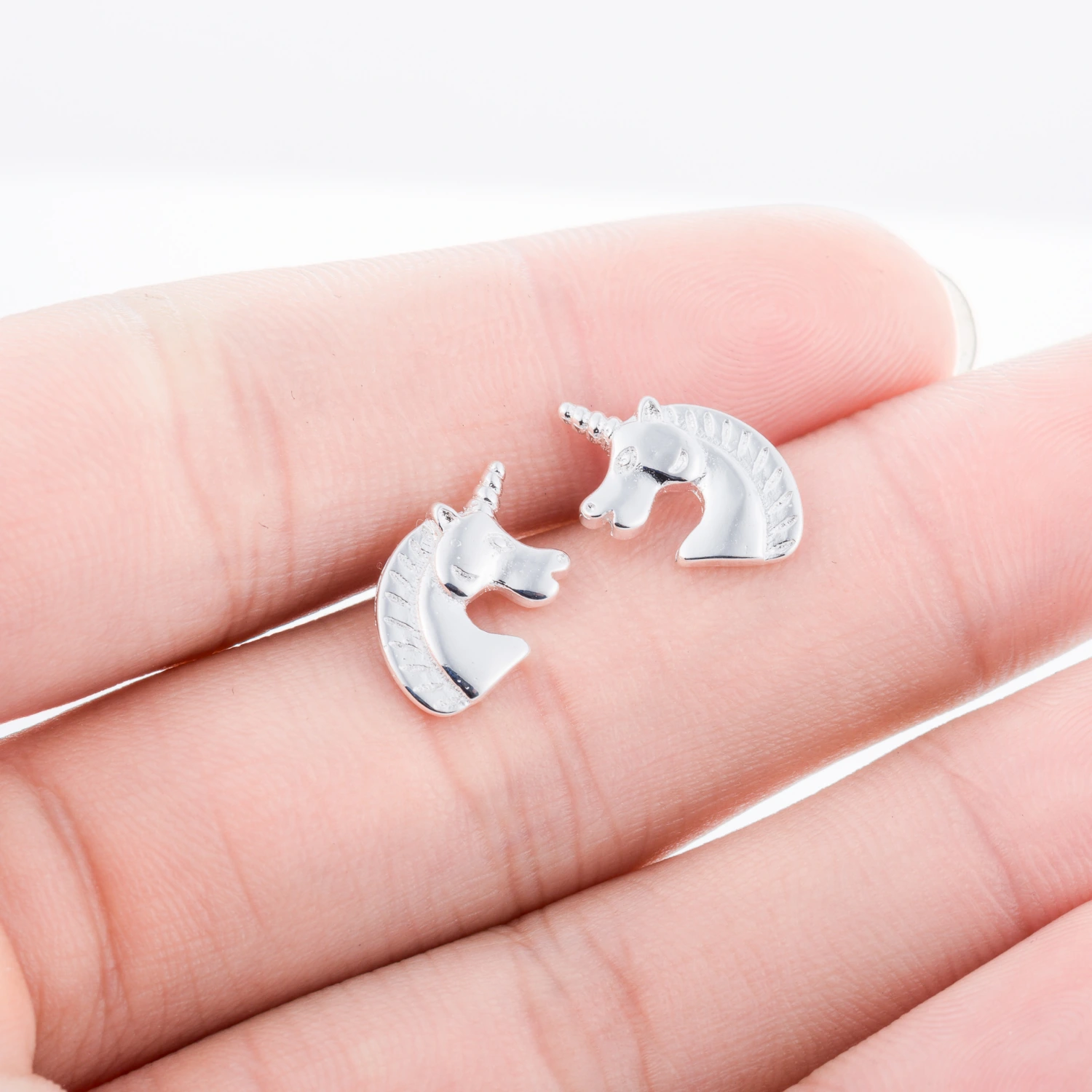 Europe and the United States foreign trade hot unicorn earrings mini cute simple wild animal earrings