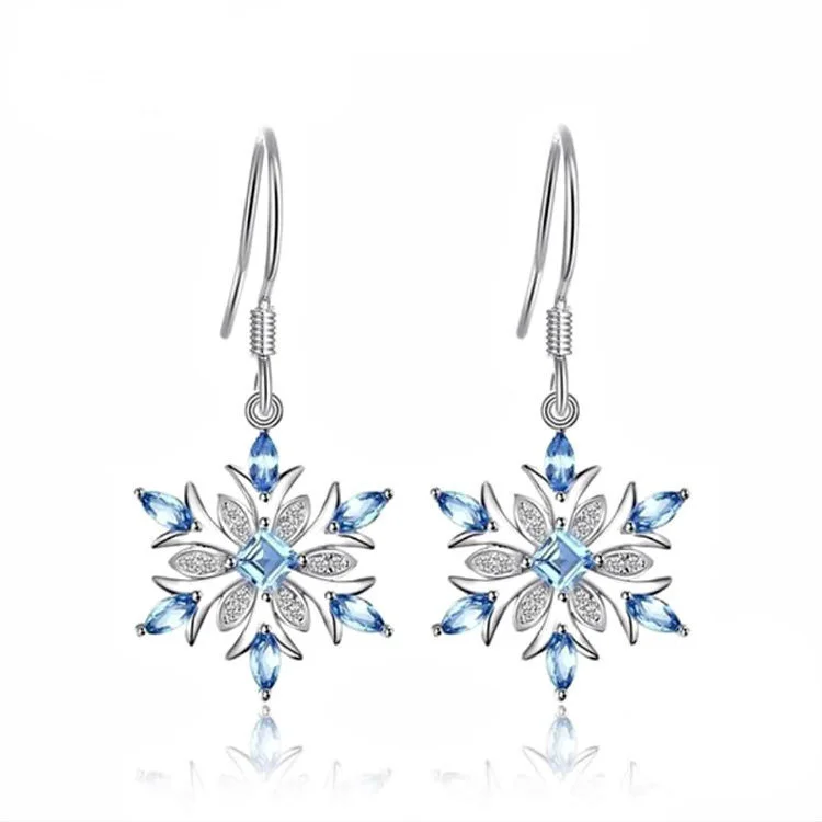 White diamond earrings