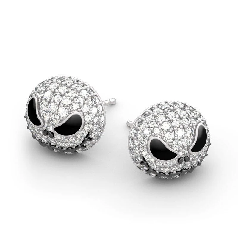 Rhinestone stud earrings