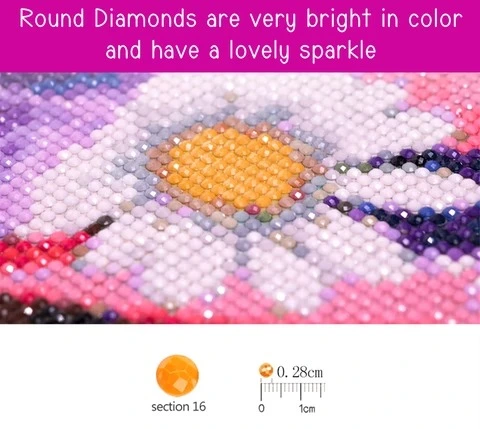5D shaped diamond painting