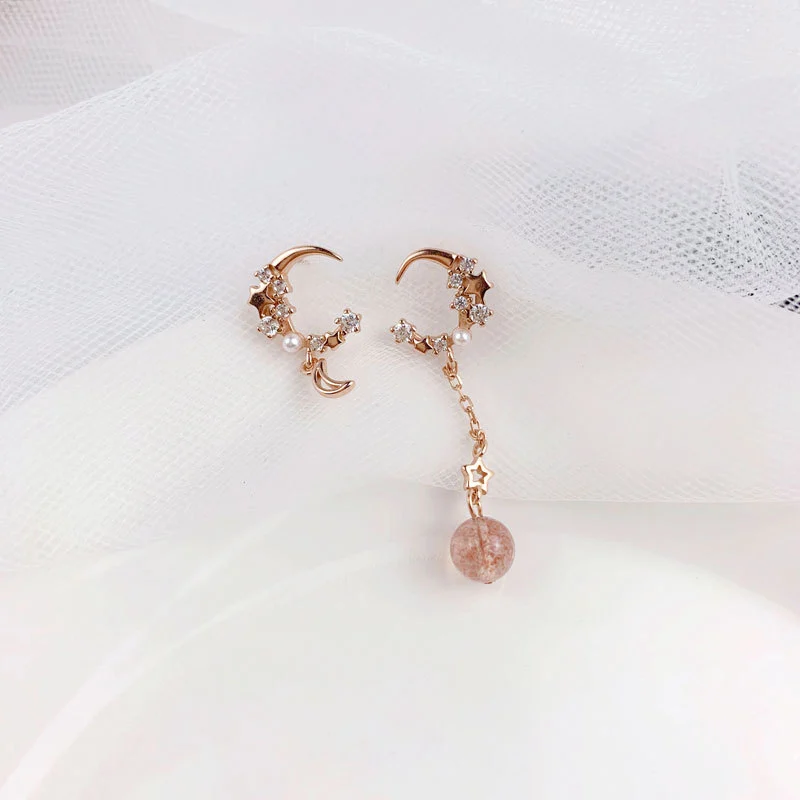 Thin and long earrings all-match elegant women