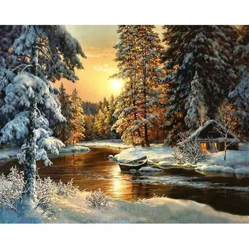 Snow painting