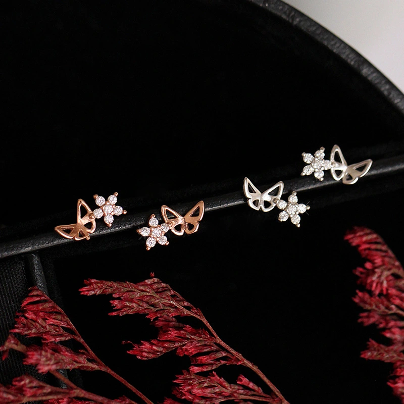 Sparkling Diamond Small Star Ear Bone Earrings