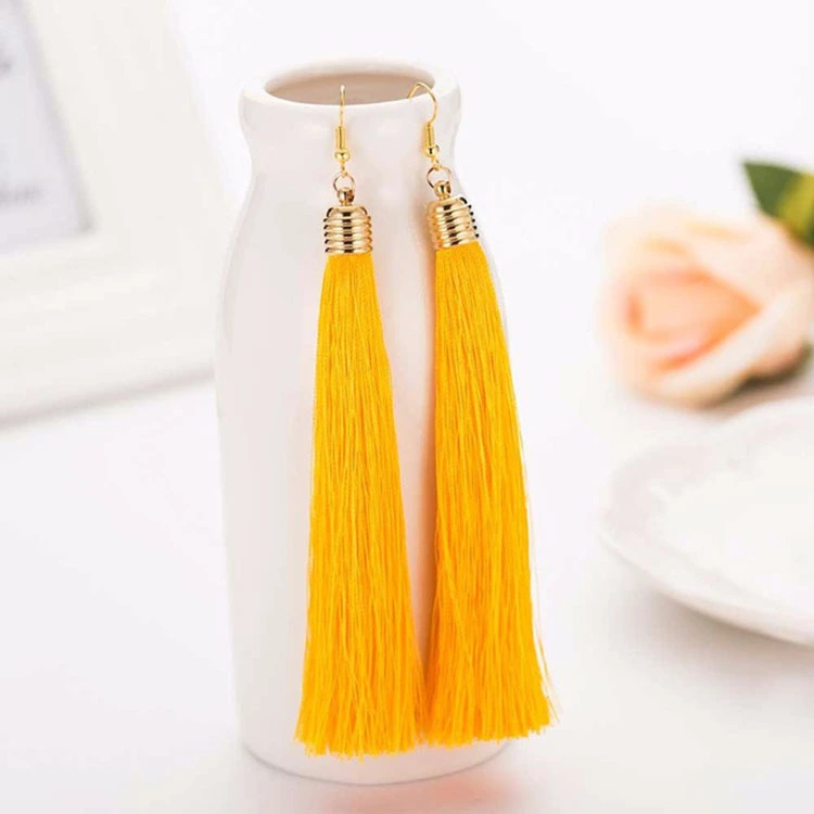 Long tassel earrings