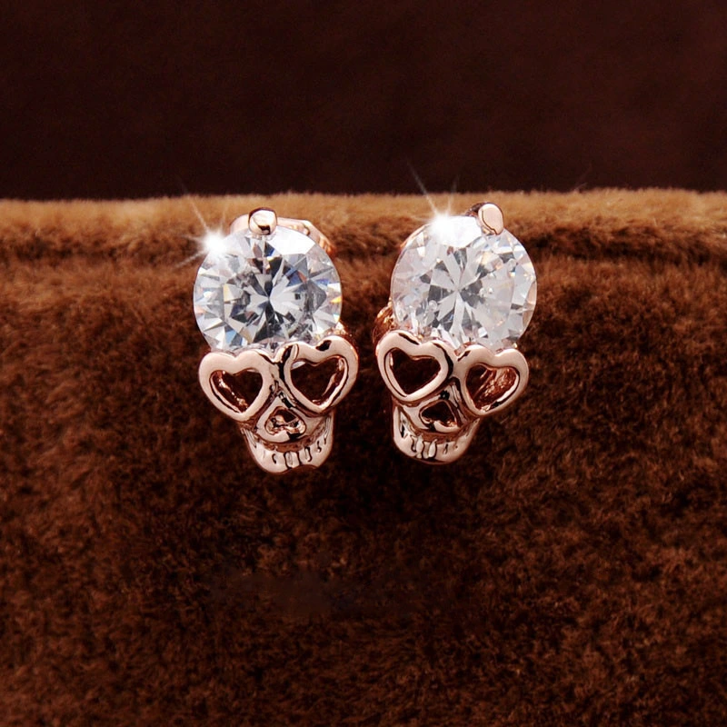 Alloy skull earrings