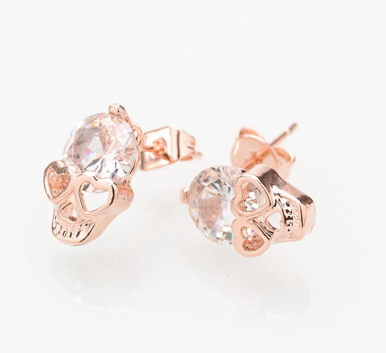 Alloy skull earrings