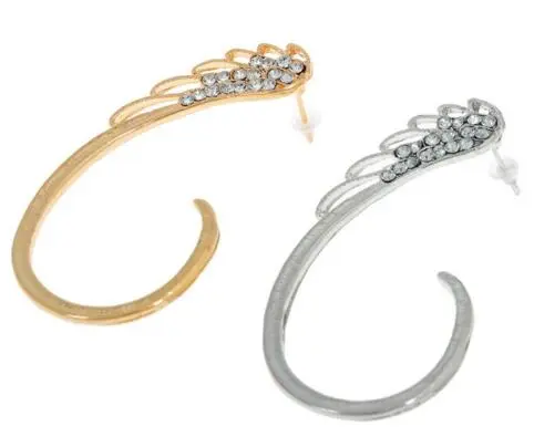 Feather Earings Oorbellen New Punk Clip Earrings