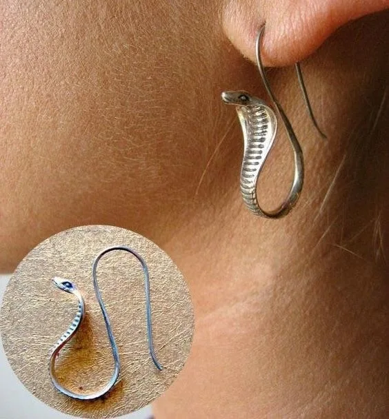 Vintage cobra earrings