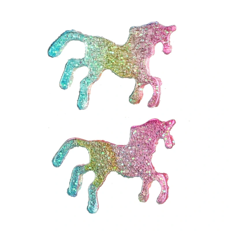 Glitter pony stud