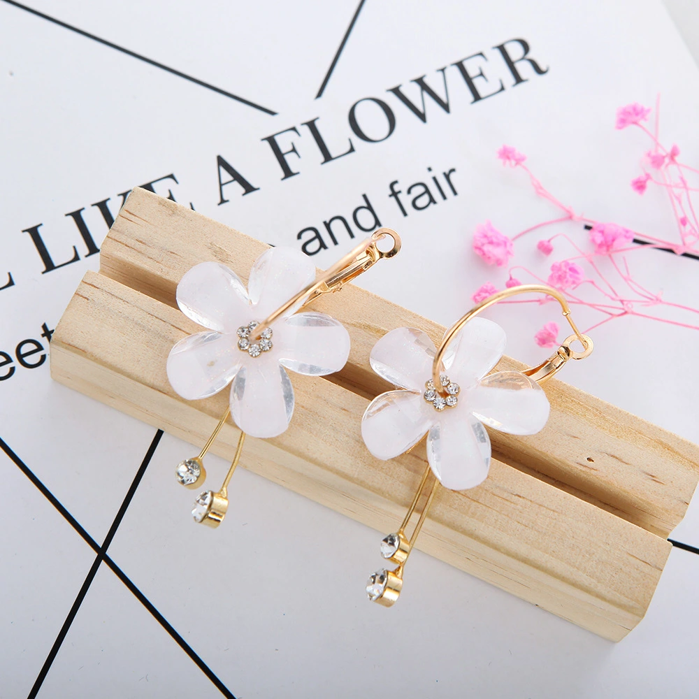 Lilac Flower Stud Earrings