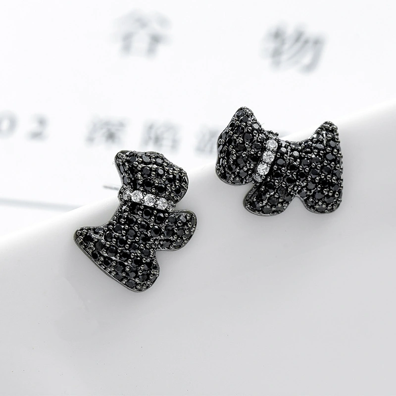 Puppy dog earrings ladies hypoallergenic