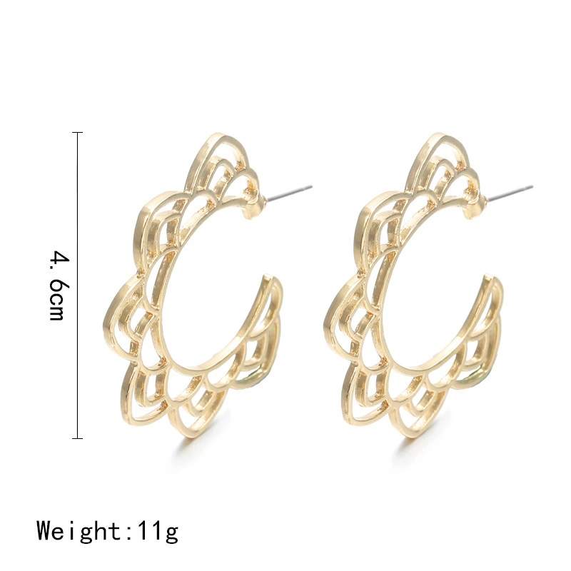 Women's Hollow Flower Earrings