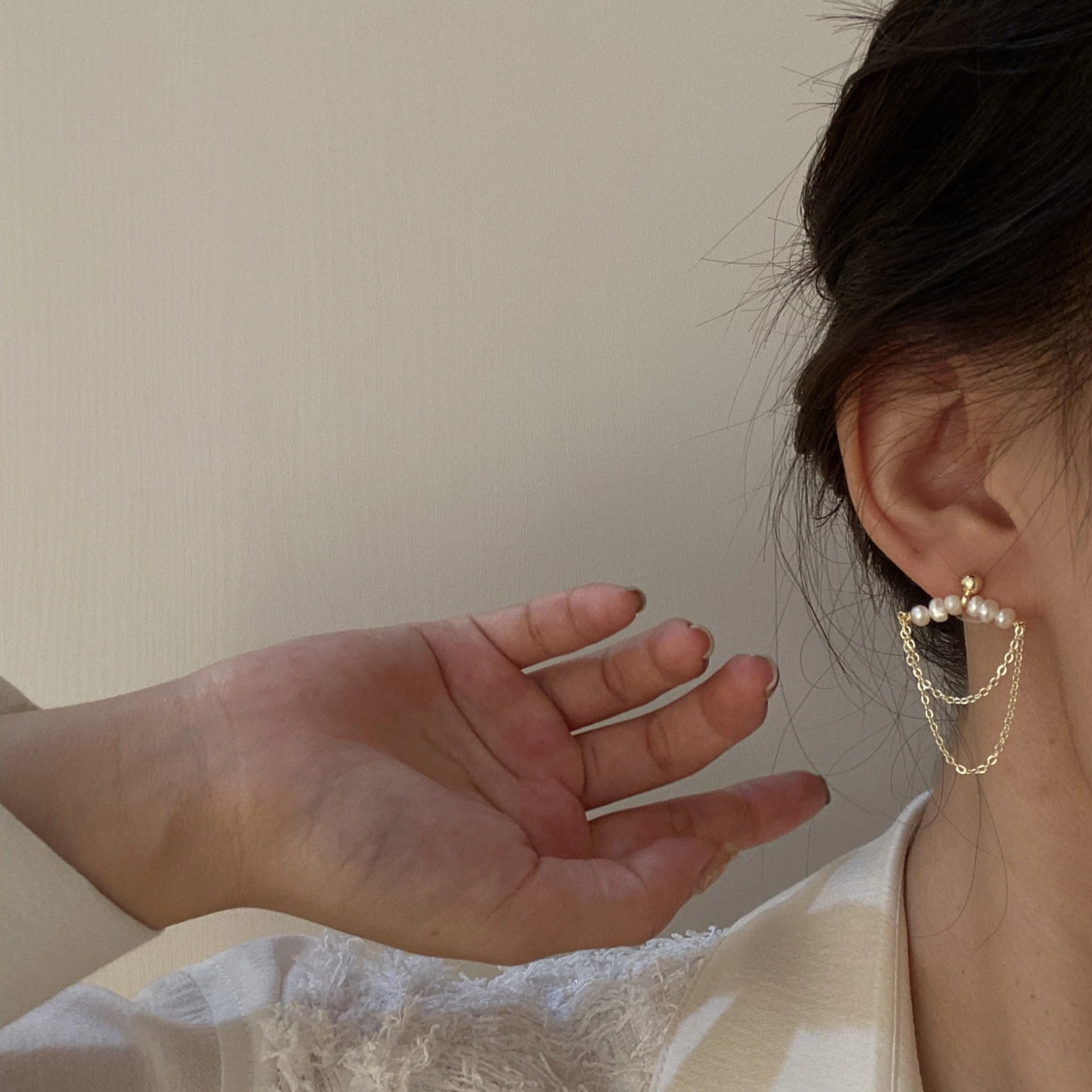 Pearl Tassel Earrings