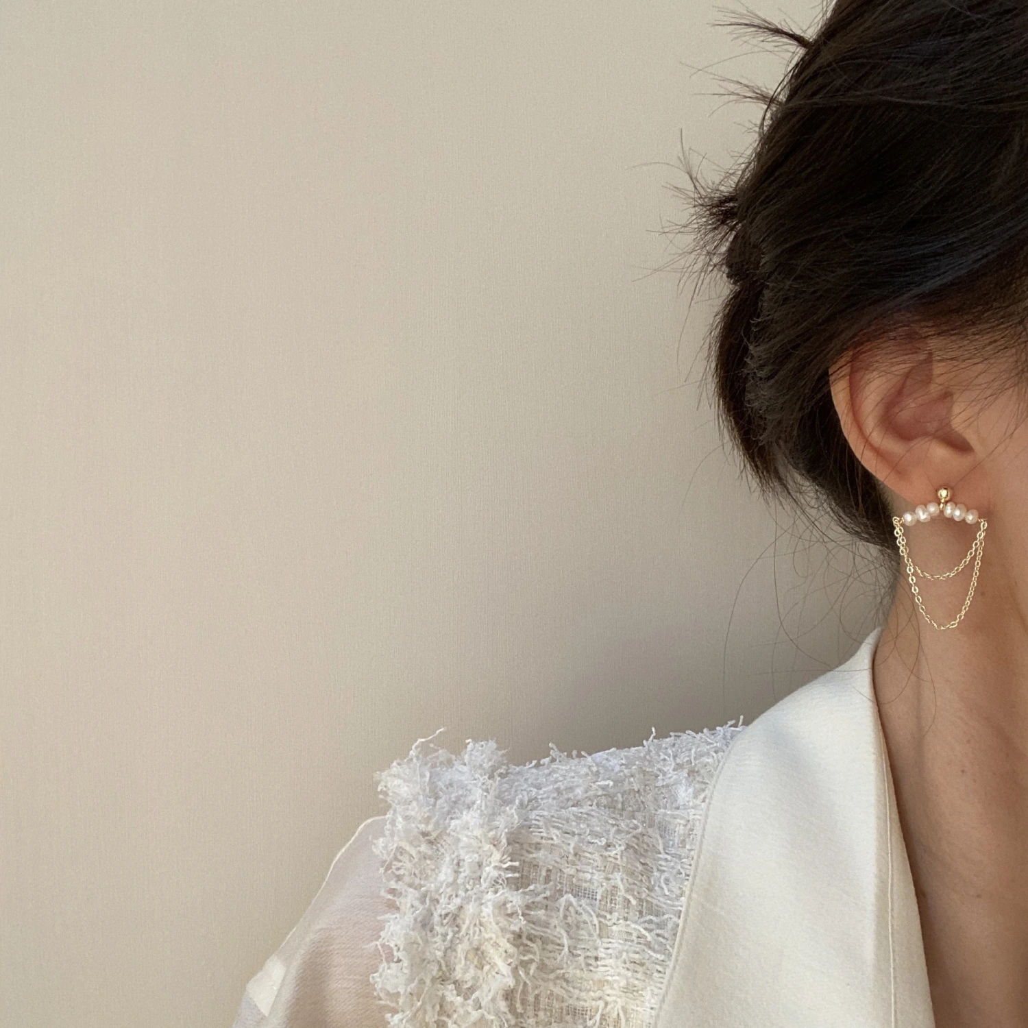 Pearl Tassel Earrings