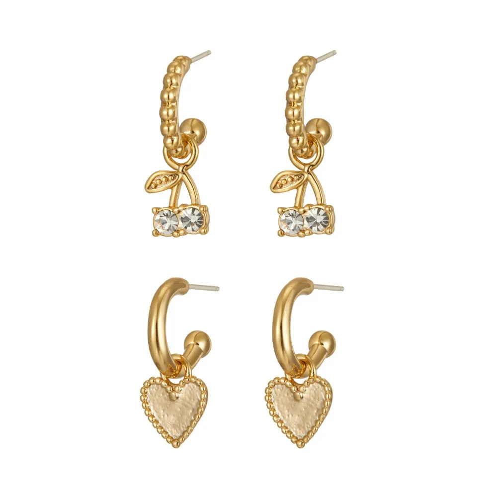 Love combination earrings