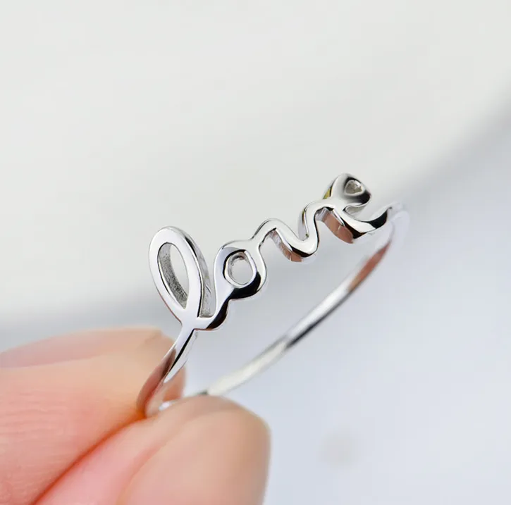 Sterling Silver Love Waits Ring