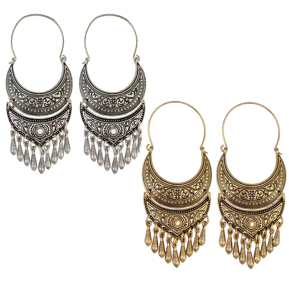 Vintage style tassel earrings