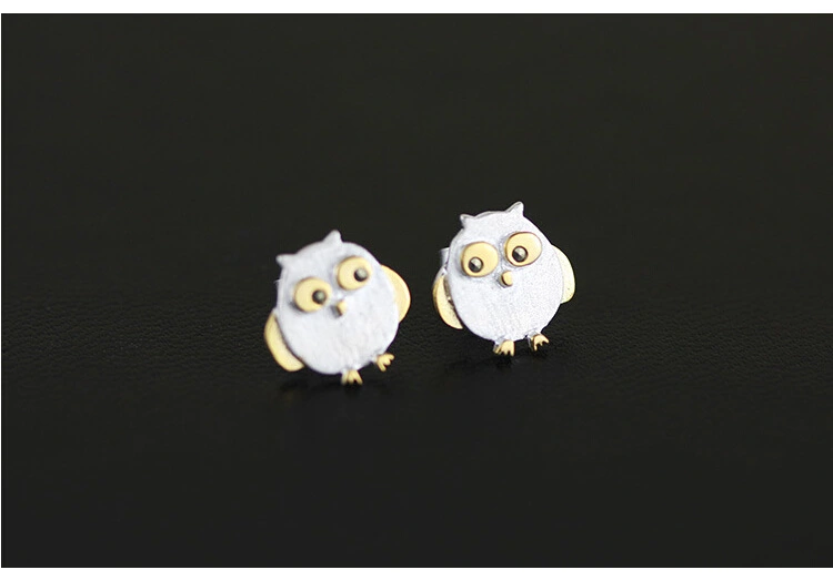 Owl Sterling Silver Earrings