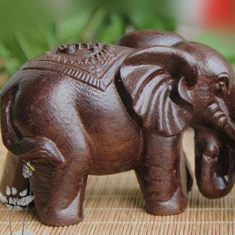 Home Office Solid Wood Elephant Ornaments