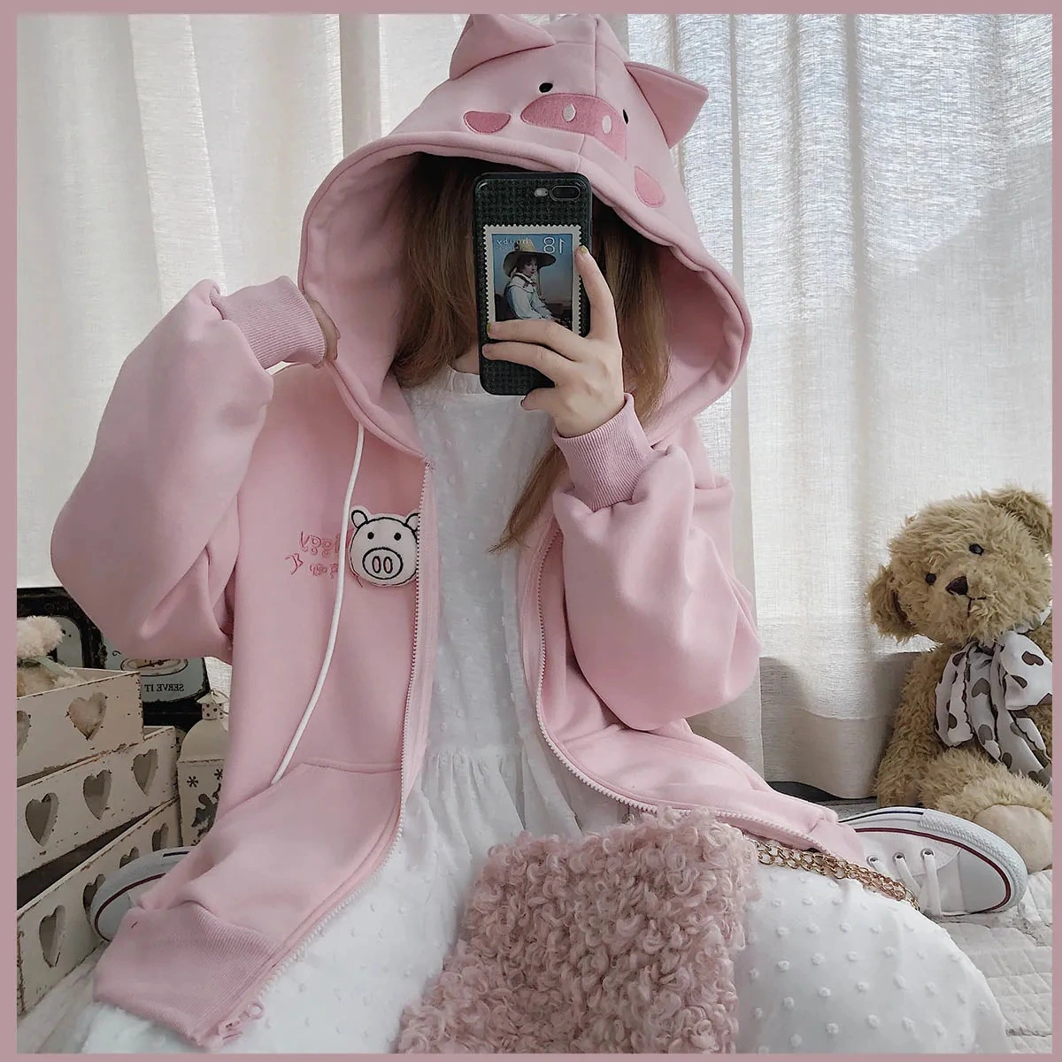 Korean Style Plus Fleece Sweater