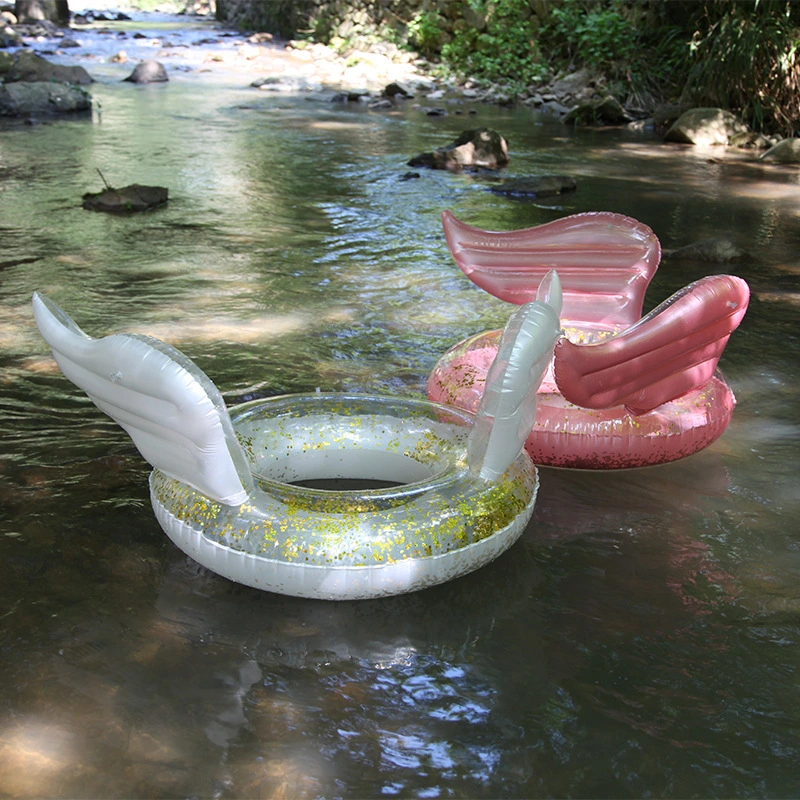 Sequined wings swim ring