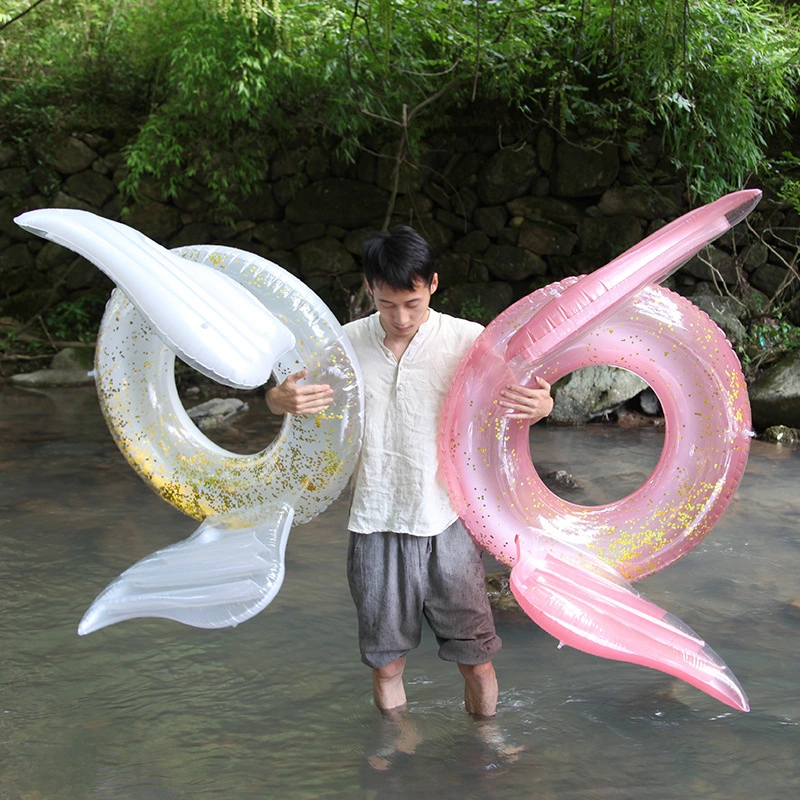 Sequined wings swim ring