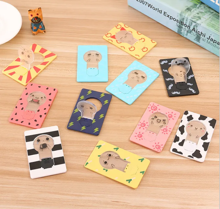 Mini Portable Pocket Wallet Purse Foldable LED Card Light Lamp