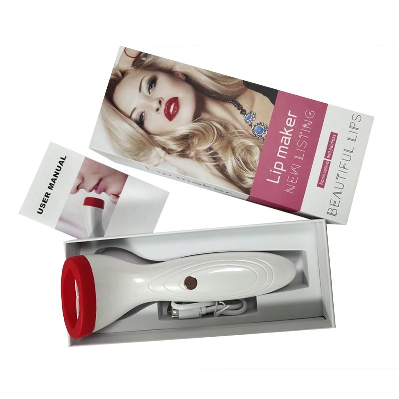 Electric silicone rechargeable lip beauty device